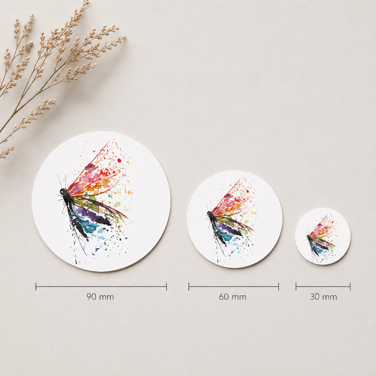 Stickerset Regenboog vlinder