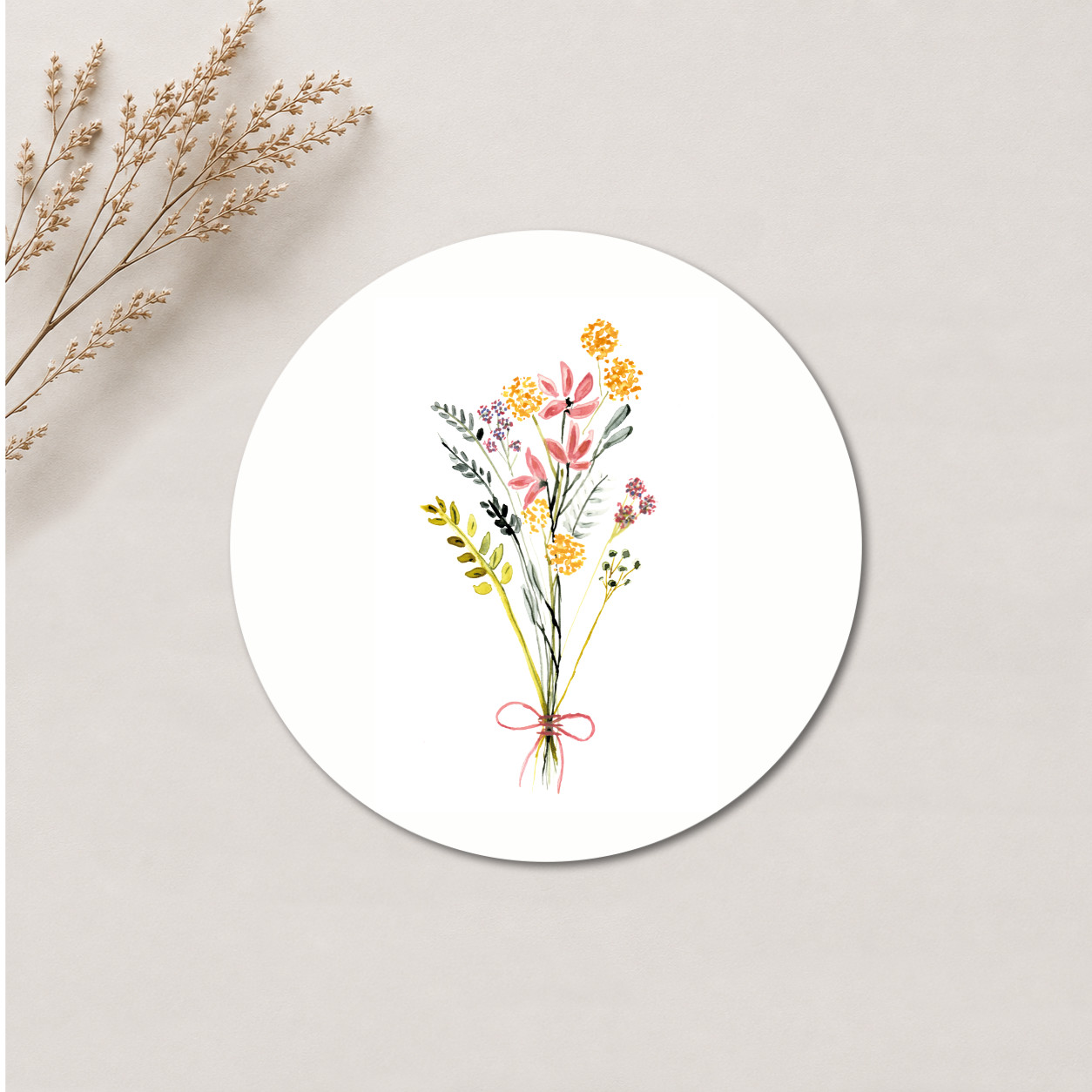 Bosje bloemen in pastel