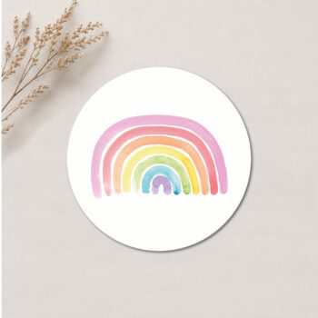 Regenboog sticker